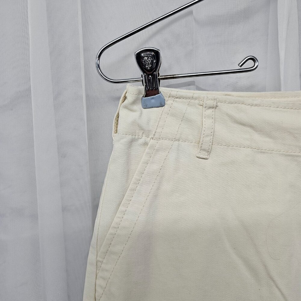 Universal Thread Cream Button Fly Cargo Pants Gor… - image 4